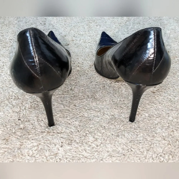 Vintage Dolce & Gabbana Black Pointed Toe Slip Heels - Picture 2 of 6